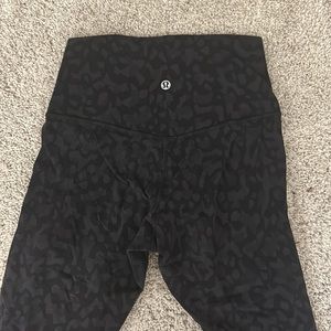 Lululemon intertwined camo deep coal align 25”